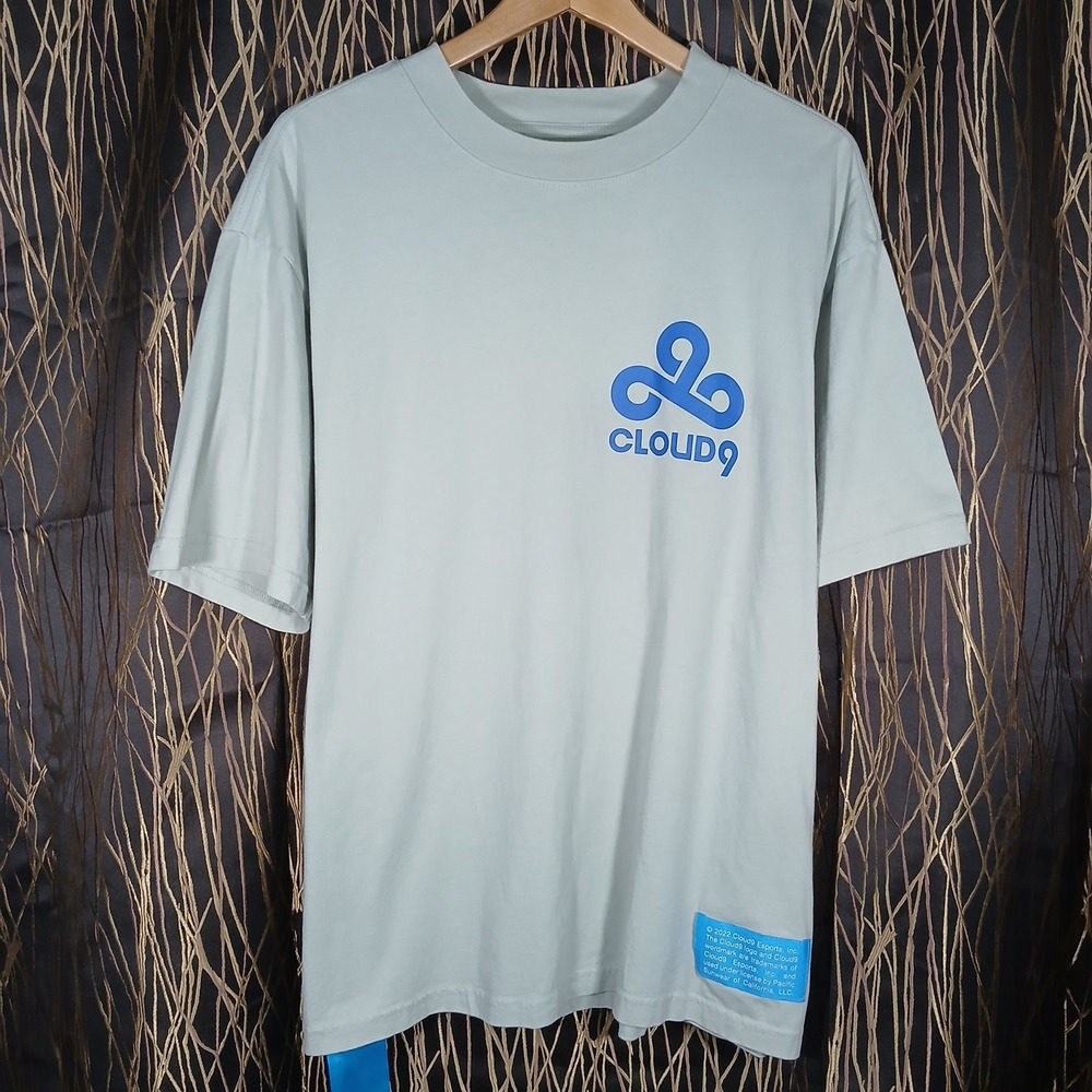 Cloud9 Esports T-Shirt Mens Large Beige 2022 Graphic Collab Tee PacSun